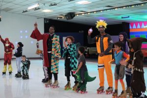 Halloween Costume Party at roller skating rink