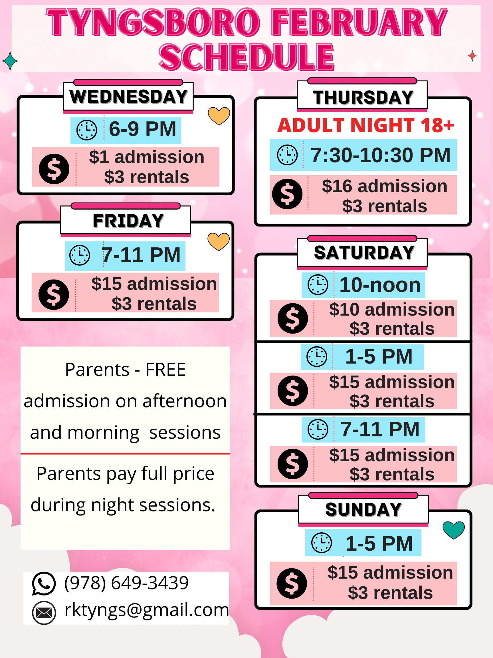 Tyngsboro Schedule Roller Kingdom