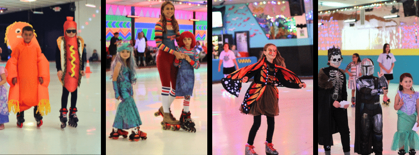 Kids and families in costume during our Halloween Costume Party